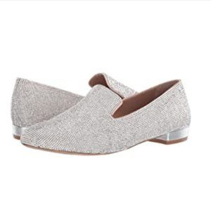 Steve Madden Womens Smile Flat Crystal 8 M